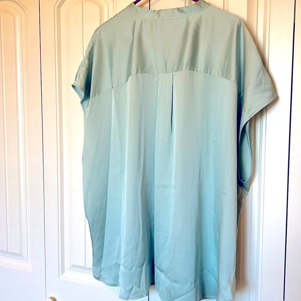 Worthington Green Casual Blouse 3X